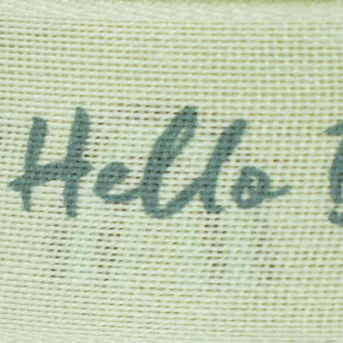 Artikel Cadeaulint Hello Baby decoratief lint groen 25 mm 16 m