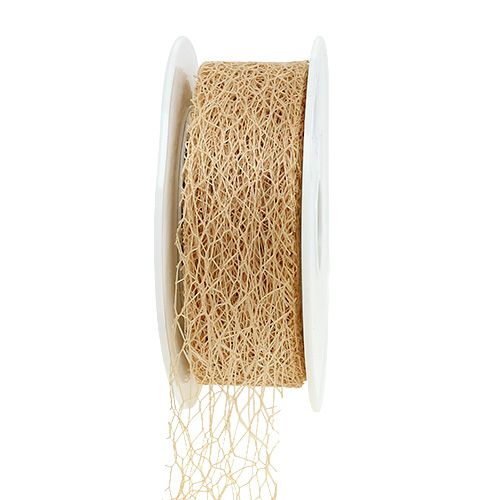 Floristik24 Geschenklint in karamel 3cm 10m