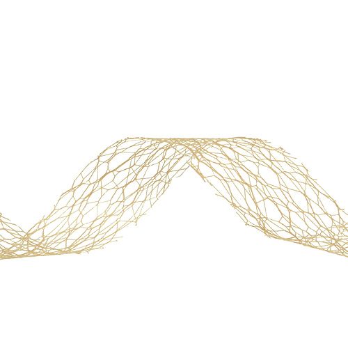 Floristik24 Geschenklint in karamel 3cm 10m