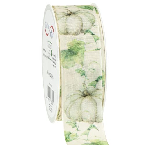 Cadeaulint pompoenlint herfstgroen 40mm 15m