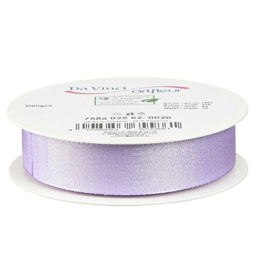 Artikel Cadeaulint paars mica sierlint lila 25mm 20m