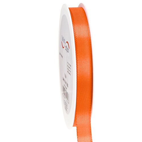 Cadeaulint oranje lint decoratief lint 15mm 50m