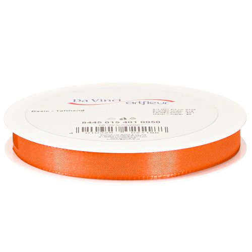 Artikel Cadeaulint oranje lint decoratief lint 15mm 50m