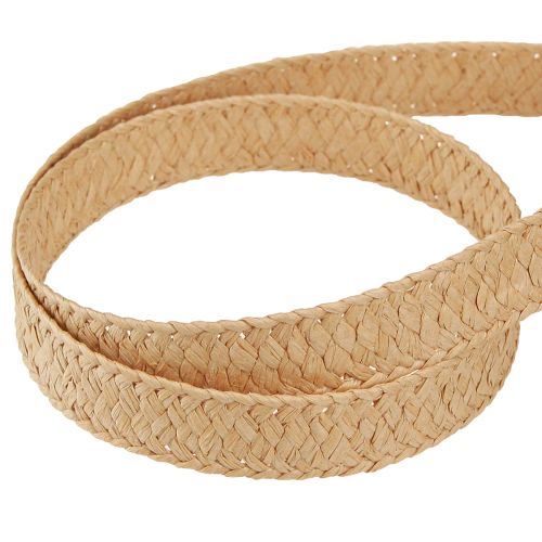 Artikel Cadeaulint papier gevlochten natuurlijk papier lint 20mm 10m