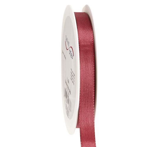 Floristik24 Cadeaulint taftlint decoratief lint Bordeaux 15mm 50m