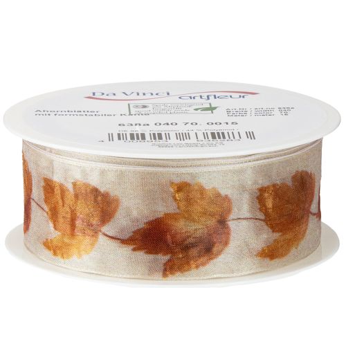 Artikel Cadeaulint zelfkantlint herfst esdoornbladeren 40mm 15m
