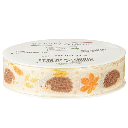 Artikel Cadeaulint zelfkantlint herfst egel 15mm 18m
