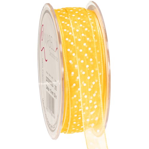 Floristik24 Cadeaulint met stippen, de perfecte finishing touch voor cadeauverpakkingen en geschenkdozen, 1,5 cm breed, 20 m lang