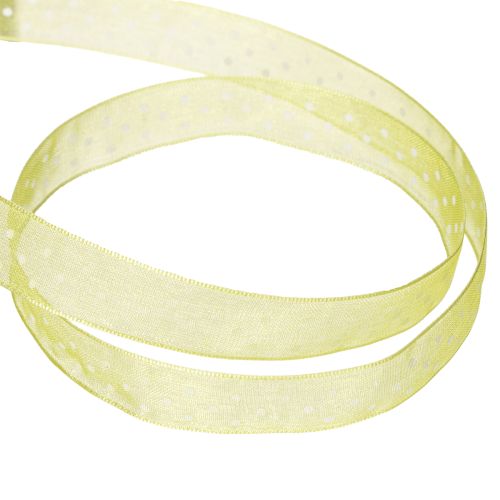 Artikel Lint met stippenpatroon voor decoratieve cadeauverpakking, 1,5 cm breed, 20 m lang