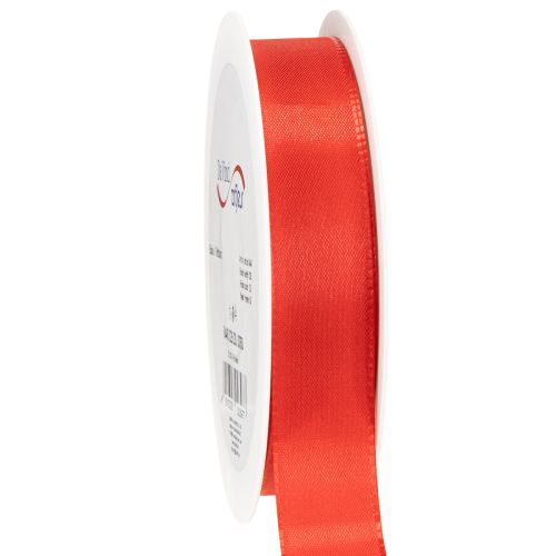 Floristik24 Cadeaulint en decoratief lint, taftlint, rood, 25 mm, 50 m
