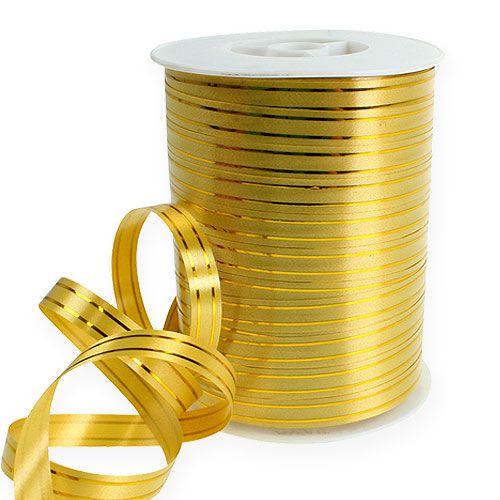 Splitlint 2 gouden strepen op goud 10mm 250m