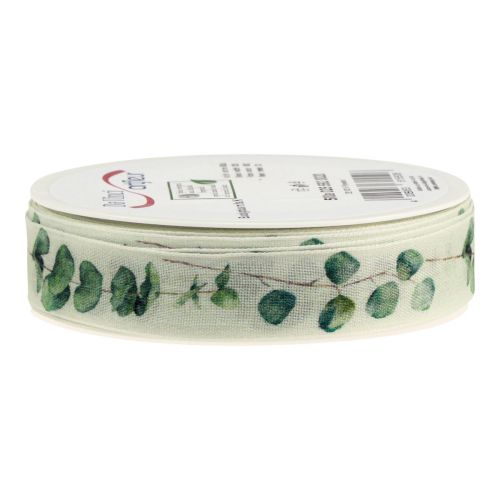 Artikel Cadeaulint eucalyptus sierlint groen 25mm 20m