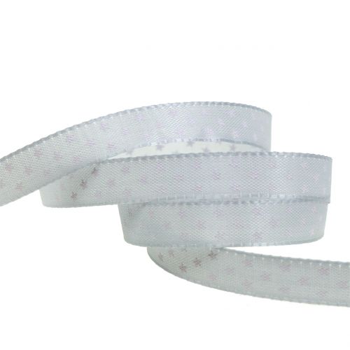 Floristik24 Geschenklint grijs 10mm 25m
