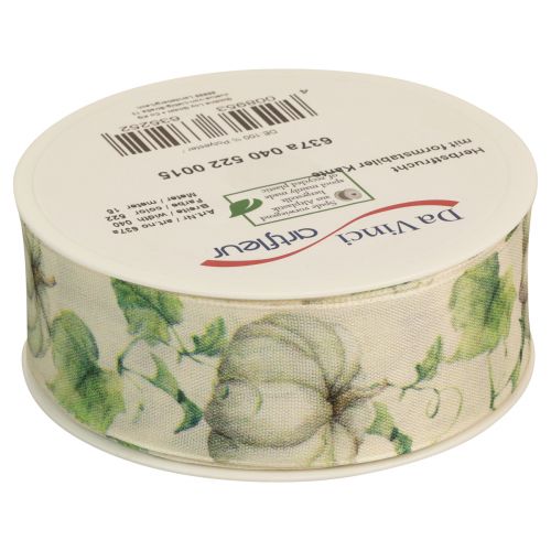 Artikel Cadeaulint pompoenlint herfstgroen 40mm 15m