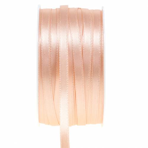 Floristik24 Cadeau- en decoratielint zalm 6mm 50m