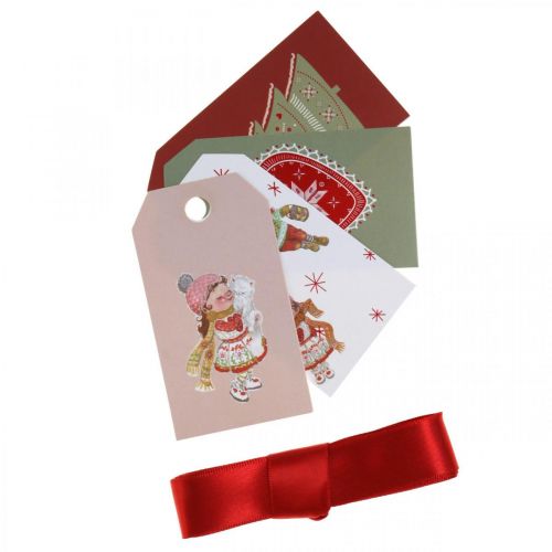 Artikel Inpakpapier kerstrood, wit 4 vellen in een set 50×70cm