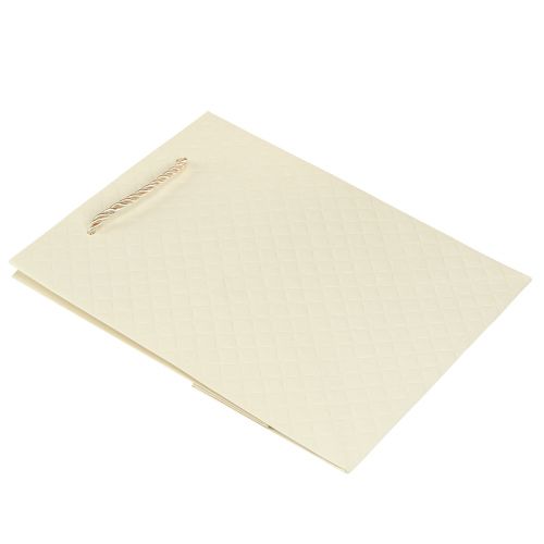 Artikel Cadeauzakje papieren cadeauzakje crème 18×10×23cm 1 st