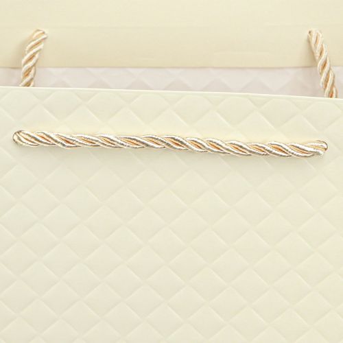 Artikel Cadeauzakje papieren cadeauzakje crème 26×12×32cm 1 st