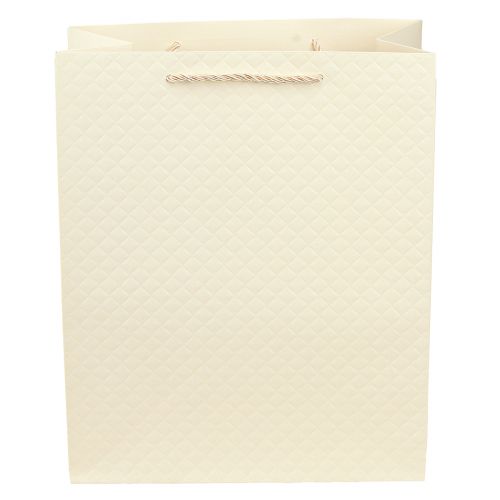 Artikel Cadeauzakje papieren cadeauzakje crème 26×12×32cm 1 st