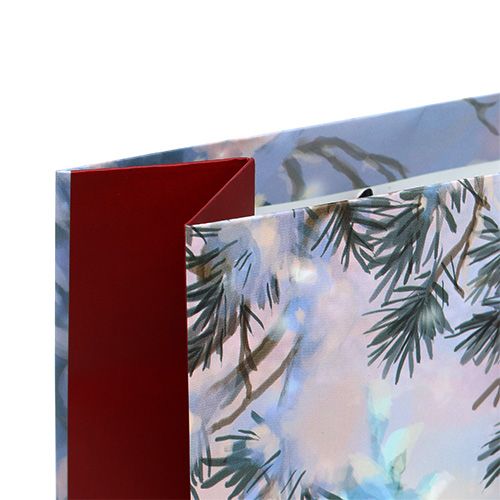 Floristik24 Geschenktasje grote sneeuwpop 25 cm x 34,5 cm 1st