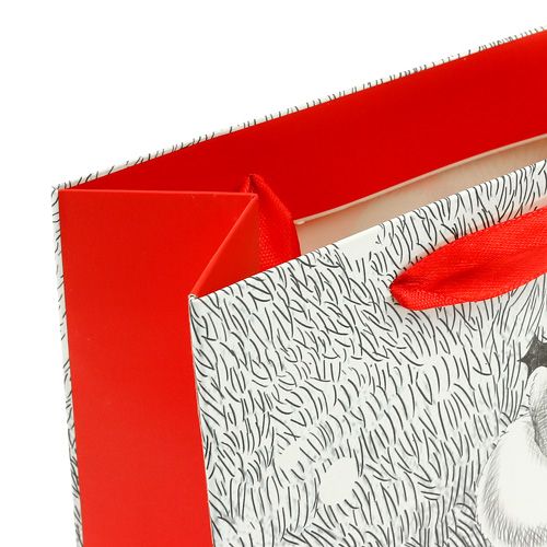 Floristik24 Cadeauzakje Kerstman 24cm x18cm x 8cm