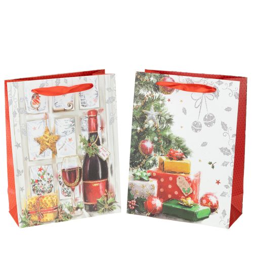 Artikel Kerstpakketzakje 8cm x 18cm H24cm set van 2