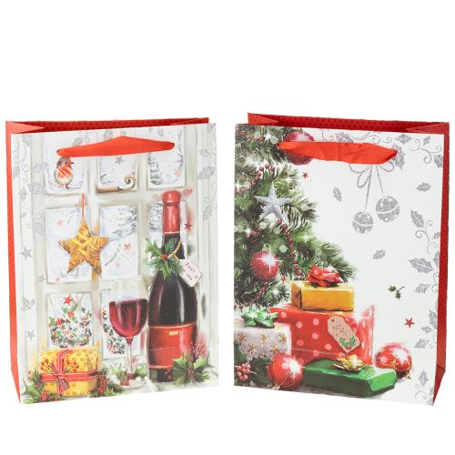 Artikel Kerstpakketzakje 8cm x 18cm H24cm set van 2
