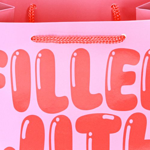 Artikel Cadeautas met handvatten &quot;Filled with Love&quot; H36/23cm set van 2