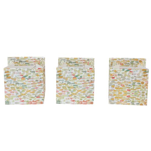 Artikel Cadeauzakje plantenzakje cadeauzakje met patroon 10,5cm 8 st