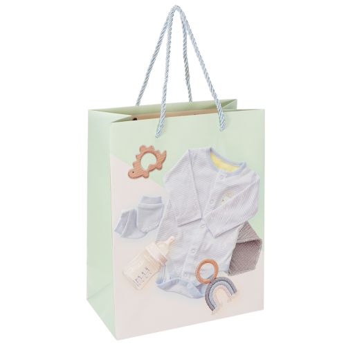 Artikel Cadeautasje voor een babyjongen - Ideaal voor kraamcadeaus - 23 cm - 2 stuks