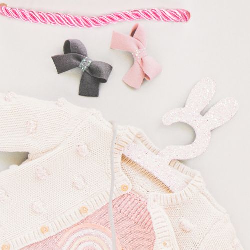 Artikel Cadeautasjes voor babymeisjes, geboortecadeautasjes, 23×18 cm, 2 stuks
