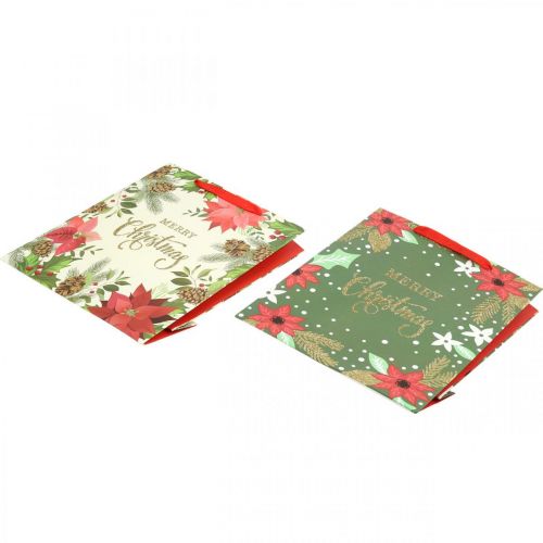 Floristik24 Cadeauzakjes Kerstcadeauzakje Merry Christmas 32x26cm 2st