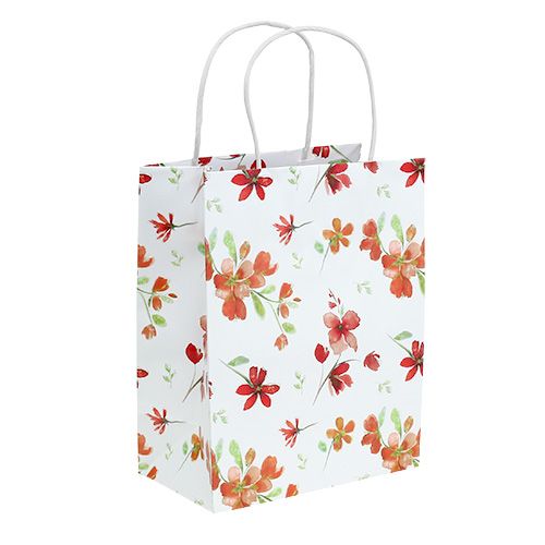 Gift bags met bloemen 25 cm x 20 cm x 11 cm 6 stks