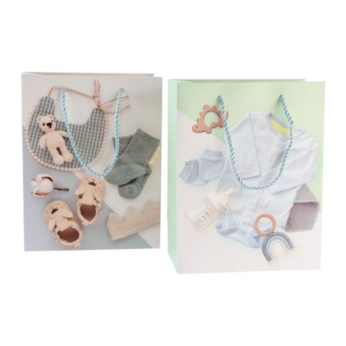 Artikel Cadeauzakjes babycadeauzakjes geboorte 23×18cm 12st