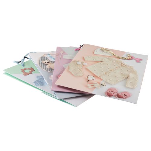 Artikel Cadeauzakjes babycadeauzakjes geboorte 23×18cm 12st