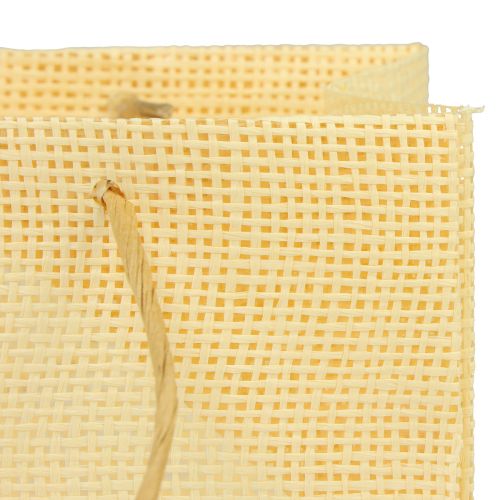 Artikel Cadeauzakjes geweven papier vanille oranje roze 20×10×10cm 6st