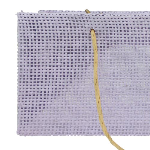Artikel Cadeauzakjes geweven met hengsels groen, geel, paars 20×10×10cm 6st