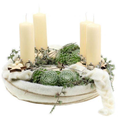 Floristik24 Kerst houten sterren mix naturel 2.5cm - 7.5cm 40st