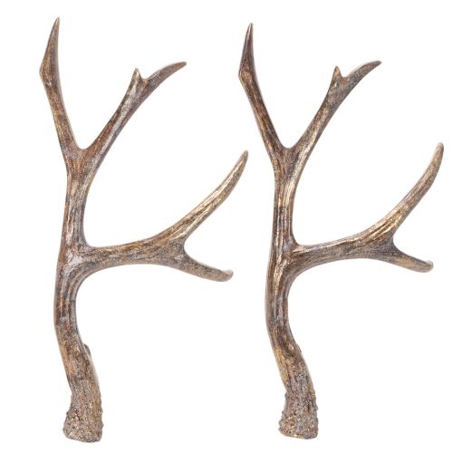Kunstmatige decoratieve geweien, rustieke kerstversiering, 29 cm, 2 stuks kopen | Floristik24.nl