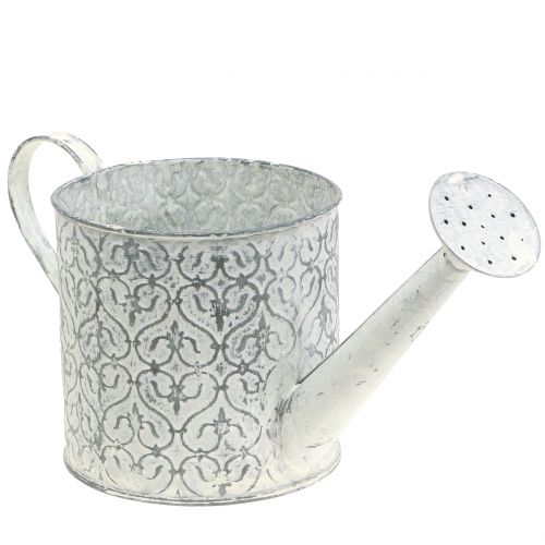 Planter gieter gegalvaniseerd crème gewassen Ø13cm H13cm | Floristik24.nl