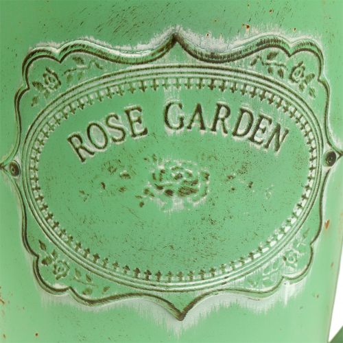 Floristik24 Decoratieve gieter antiek look groen Ø19cm H30cm