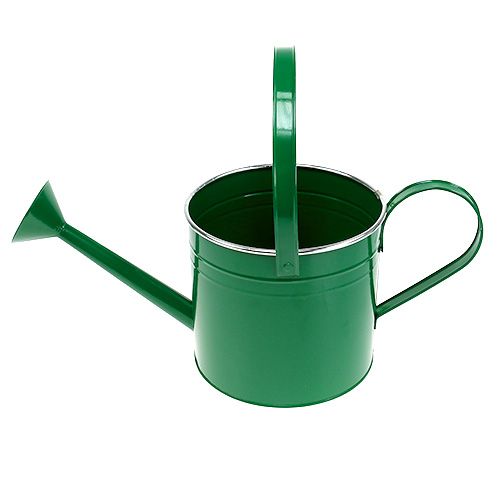 Floristik24 Decoratieve gieter donkergroen Ø20cm H18cm
