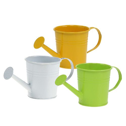 Floristik24 Gieter Ø5.5cm H5.5cm 12st. Geel / Groen / Wit