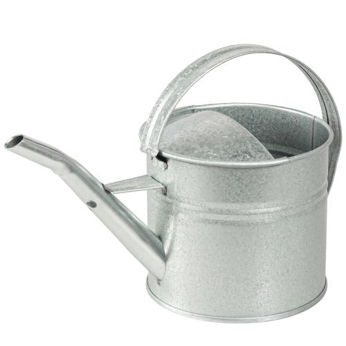 Floristik24 Gieter metaal decoratie vintage zilver 30×13×14cm 1,25l