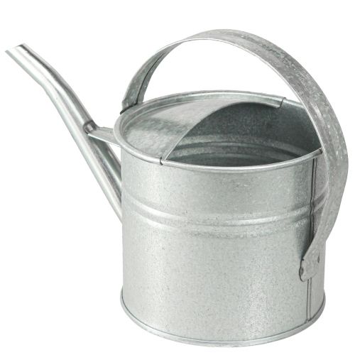 Artikel Gieter metaal decoratie vintage zilver 30×13×14cm 1,25l