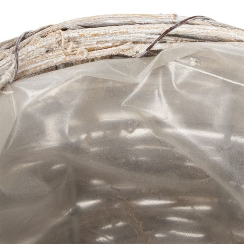 Artikel Decoratieve gieter met een smaakvol geweven ontwerp voor een elegante huisdecoratie, 26 cm.