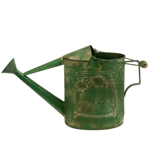 Floristik24 Gieter zink groen L55cm B21.5cm H49cm
