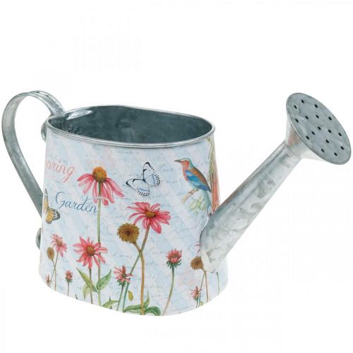 Floristik24 Decoratieve gieter voor het planten van metalen plantenemmer bloemen H15.5cm