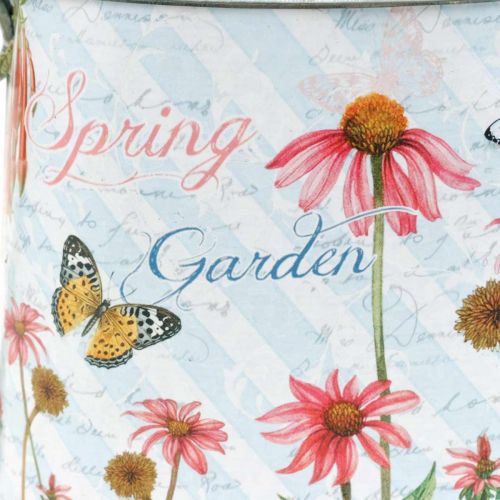 Floristik24 Decoratieve gieter voor het planten van metalen plantenemmer bloemen H15.5cm