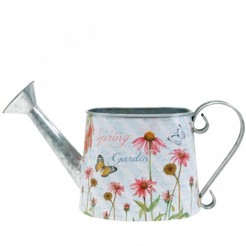 Floristik24 Decoratieve gieter voor het planten van metalen plantenemmer bloemen H15.5cm
